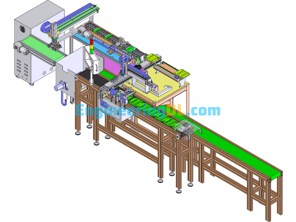Automatic Test Feed Transfer Equipment (With DFM) SolidWorks, 3D Exported Free Download