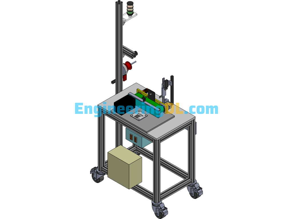 Automatic Measuring Machine (Non-Standard Equipment) (SolidWorks, UG(NX), CreoProE), Solid Edge, 3D Exported Free Download