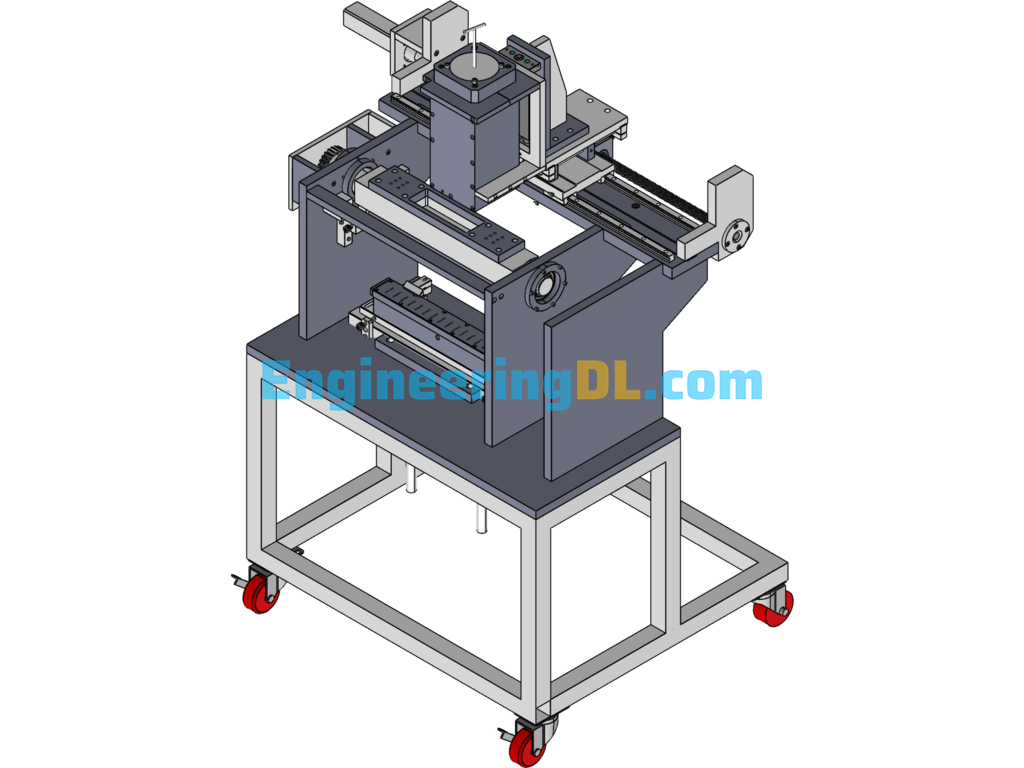 Automatic Gluing Machine Equipment SolidWorks Free Download