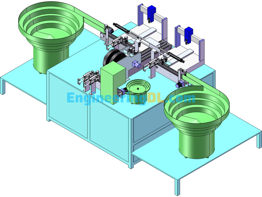 Automatic Dispensing And Labeling Integrated Machine SolidWorks Free Download
