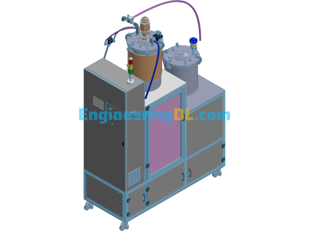 Automatic Dispensing Equipment 3D Exported Free Download