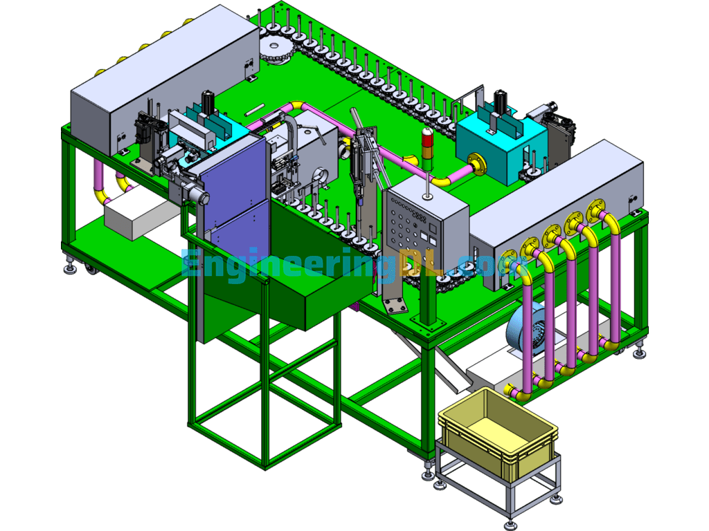 Automatic Pipe Welding Machine 3D Model SolidWorks, 3D Exported Free Download