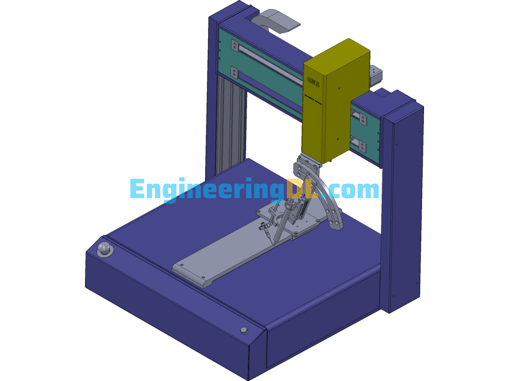 Automatic Solder Machine (SolidWorks, CreoProE), Solid Edge, 3D Exported Free Download