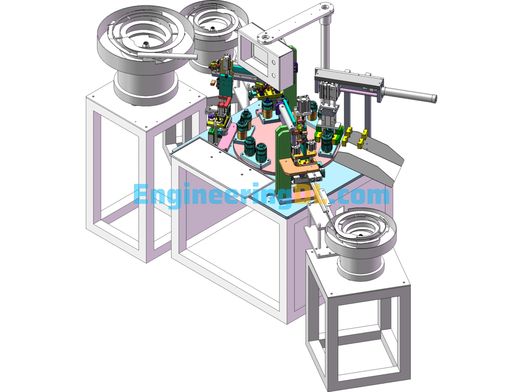 Automatic Player Barrel Assembly Machine SolidWorks Free Download