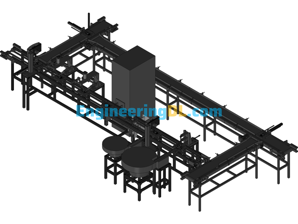 Automatic Production Line 3D Exported Free Download