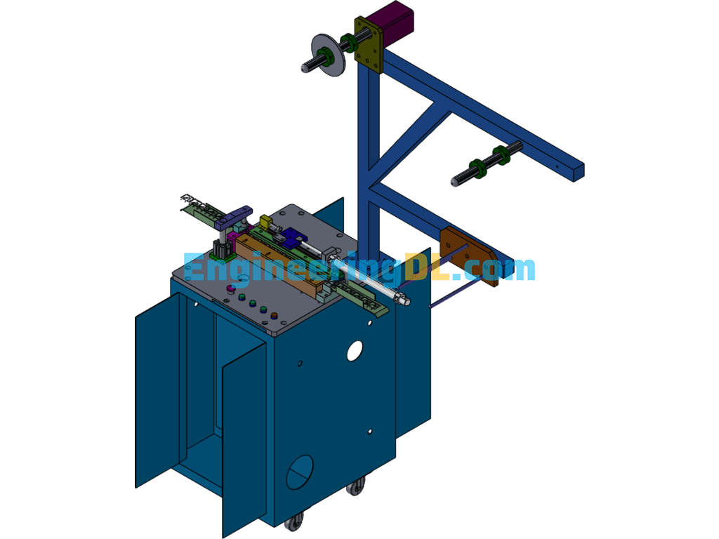 Automatic Terminal PIN Cutting Machine SolidWorks Free Download