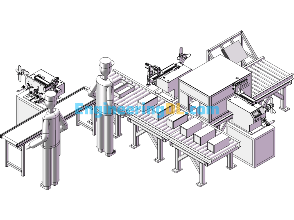 Automatic Assembly Line Equipment SolidWorks Free Download