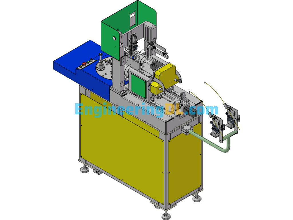 Automatic Winding Machine SolidWorks, 3D Exported Free Download