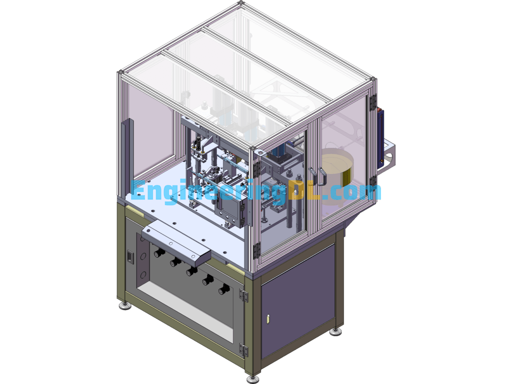 Automatic Nut Riveting Machine(SW Design) SolidWorks Free Download