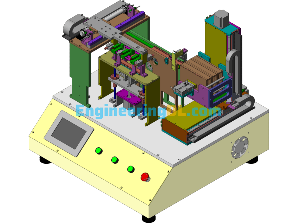 Automatic Tablet Loading Machine Desktop Type Machine SolidWorks, 3D Exported Free Download