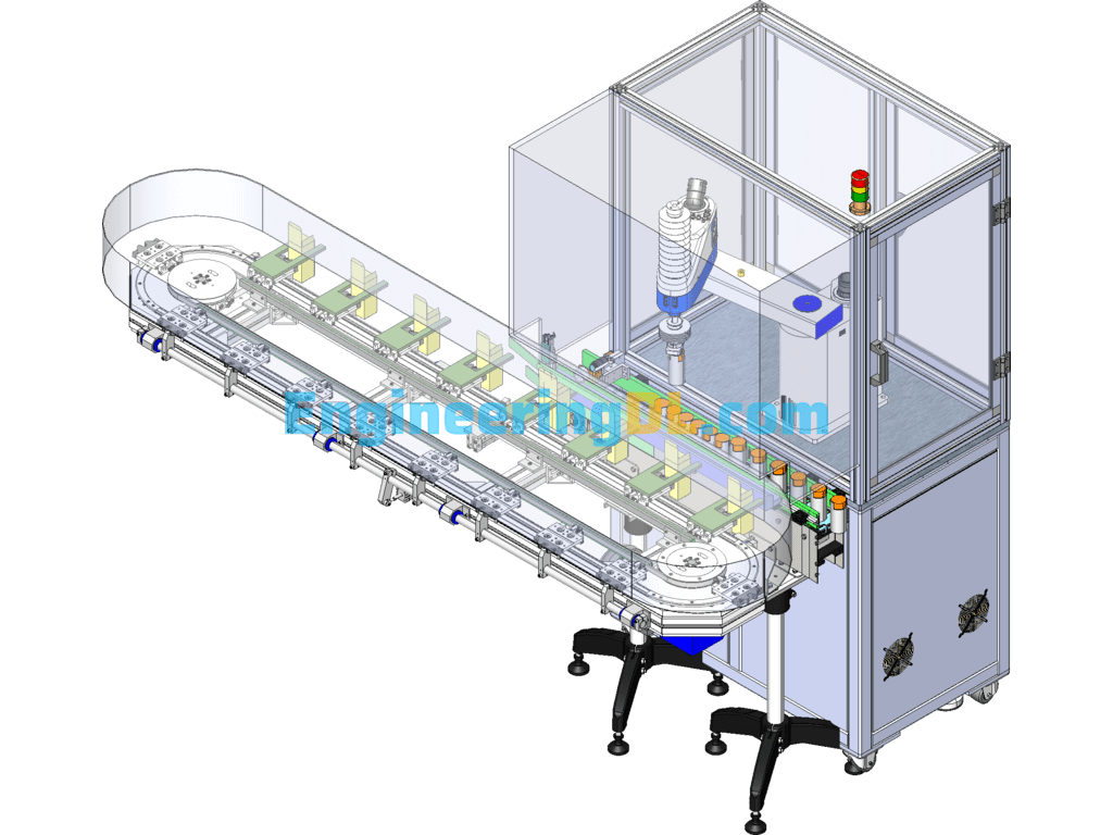 Automatic Cartoning Machine (Detailed PPT Explanation Included) Robotic Gripping SolidWorks, 3D Exported Free Download