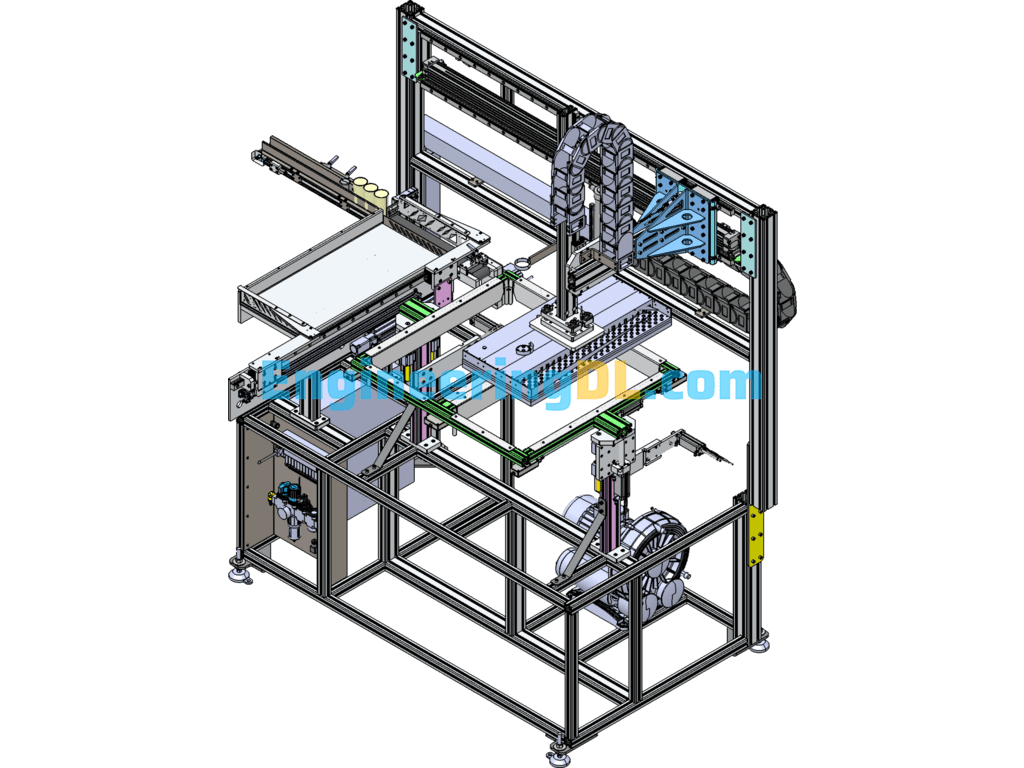 Automatic Cartoning Machine 3D Model SolidWorks, 3D Exported Free Download
