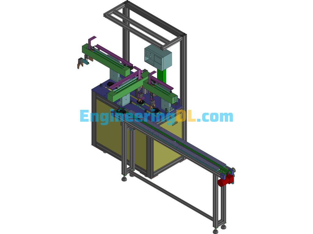 Automatic Capping Machine 3D Exported Free Download