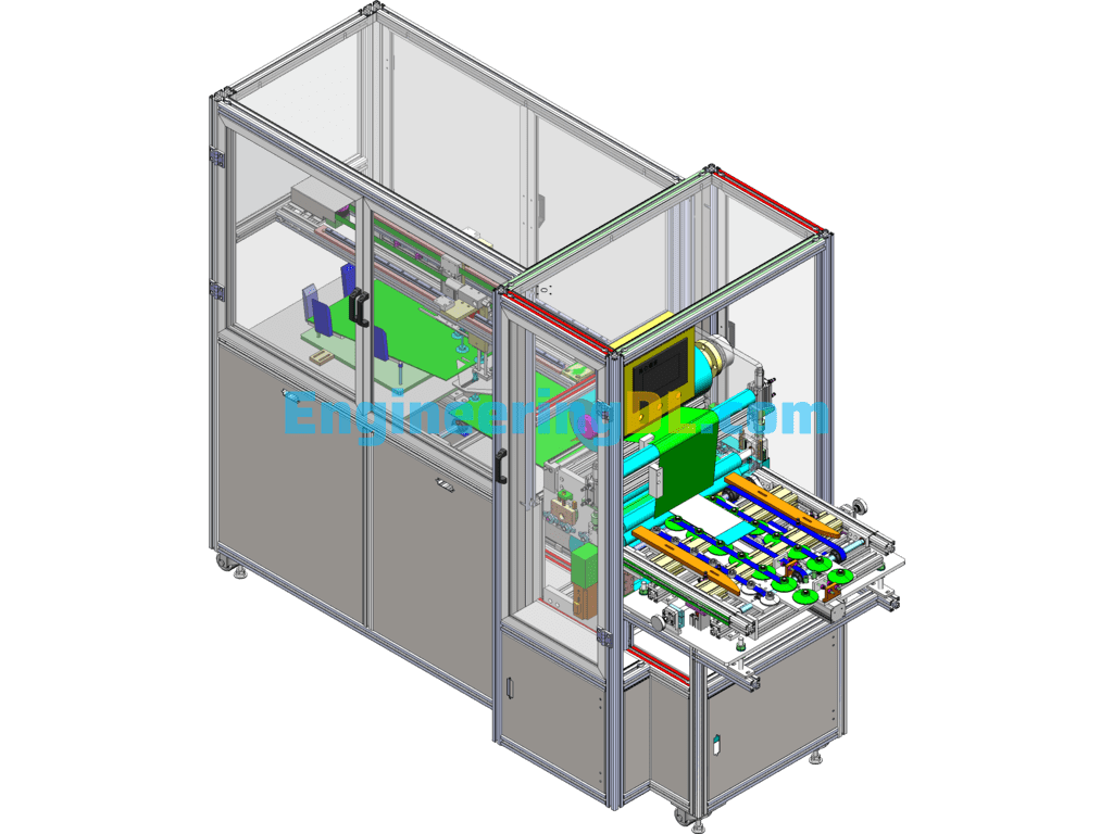 Automatic Laminating Equipment (With DFM, BOM) SolidWorks, 3D Exported Free Download