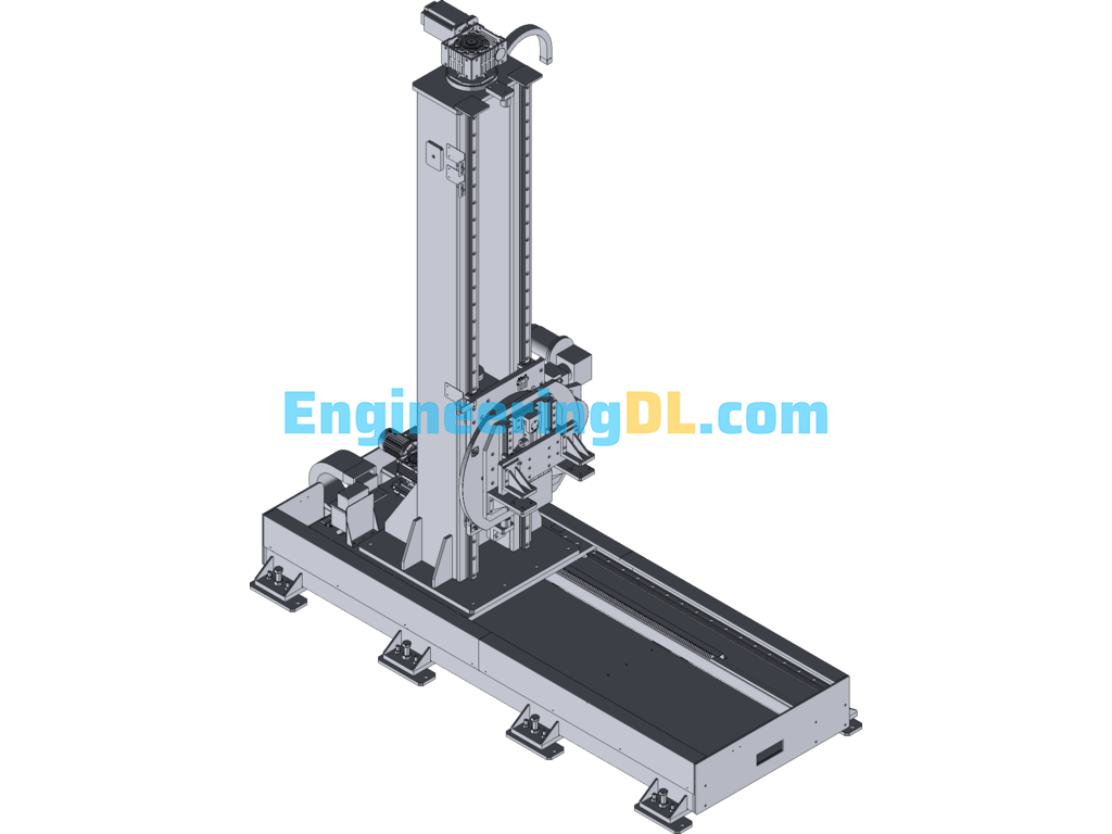 Self-Adjusting Double-Axis Changer Single-Sided Base SolidWorks Free Download