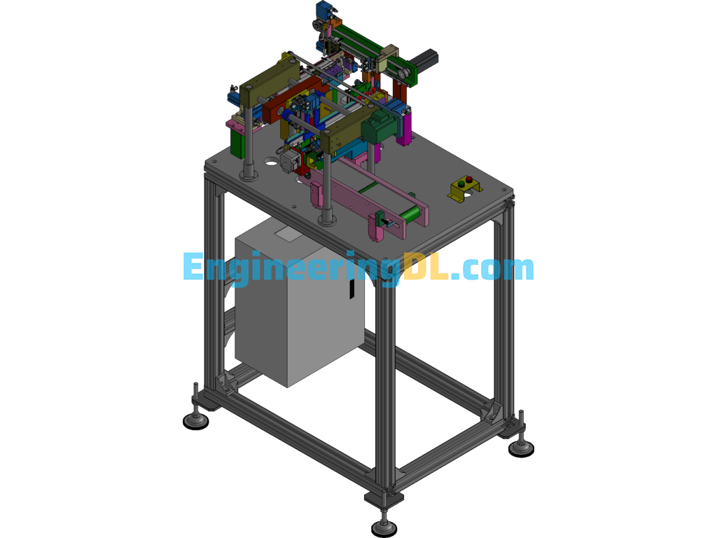 Automatic Adhesive Machine 3D Exported Free Download