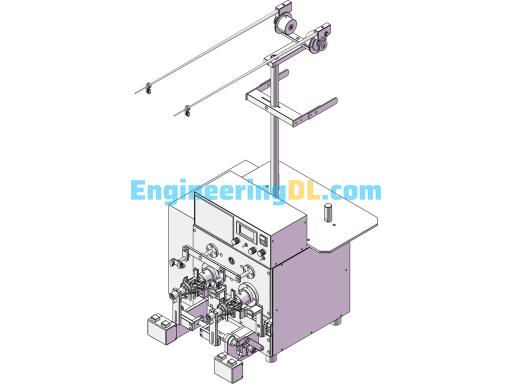 Automatic Steering Winding Machine (Electronic Coil Industry) SolidWorks Free Download