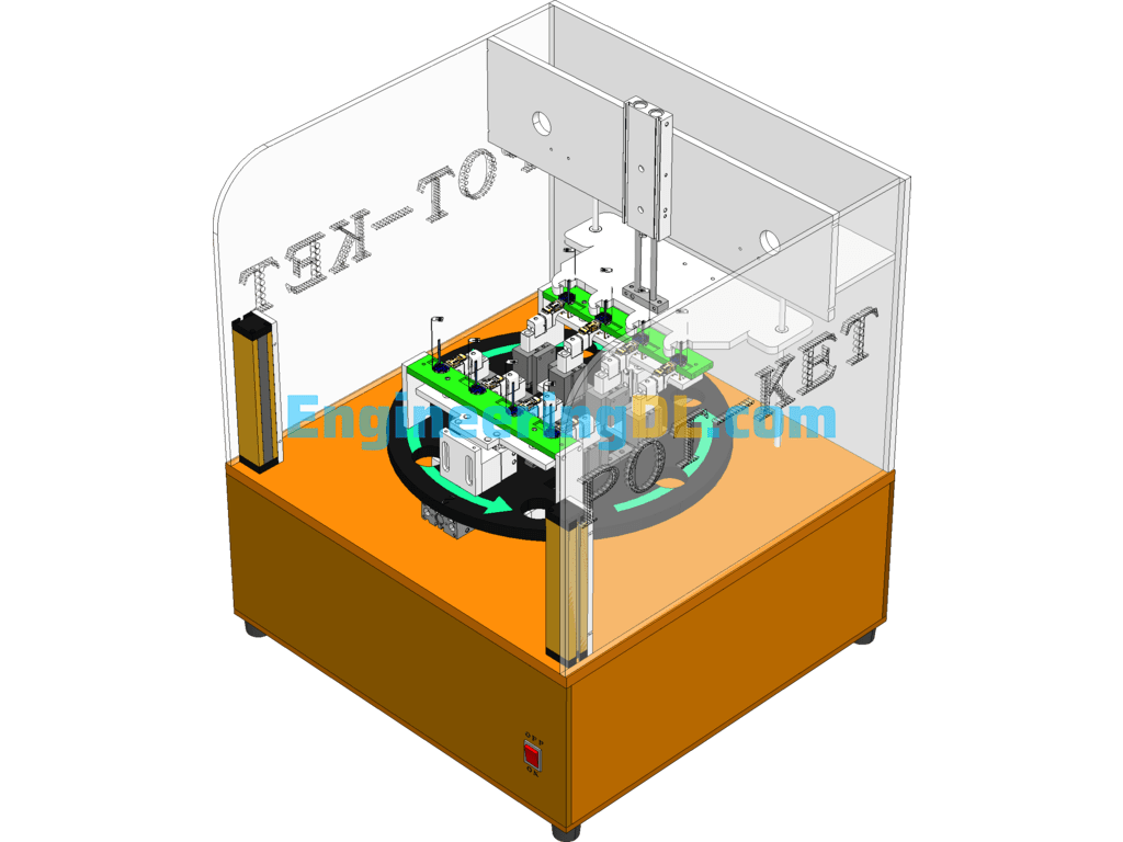 Automatic Turntable Test Fixture SolidWorks Free Download