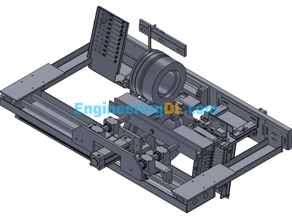 Automatic Feed Centerless Grinding Machine SolidWorks Free Download