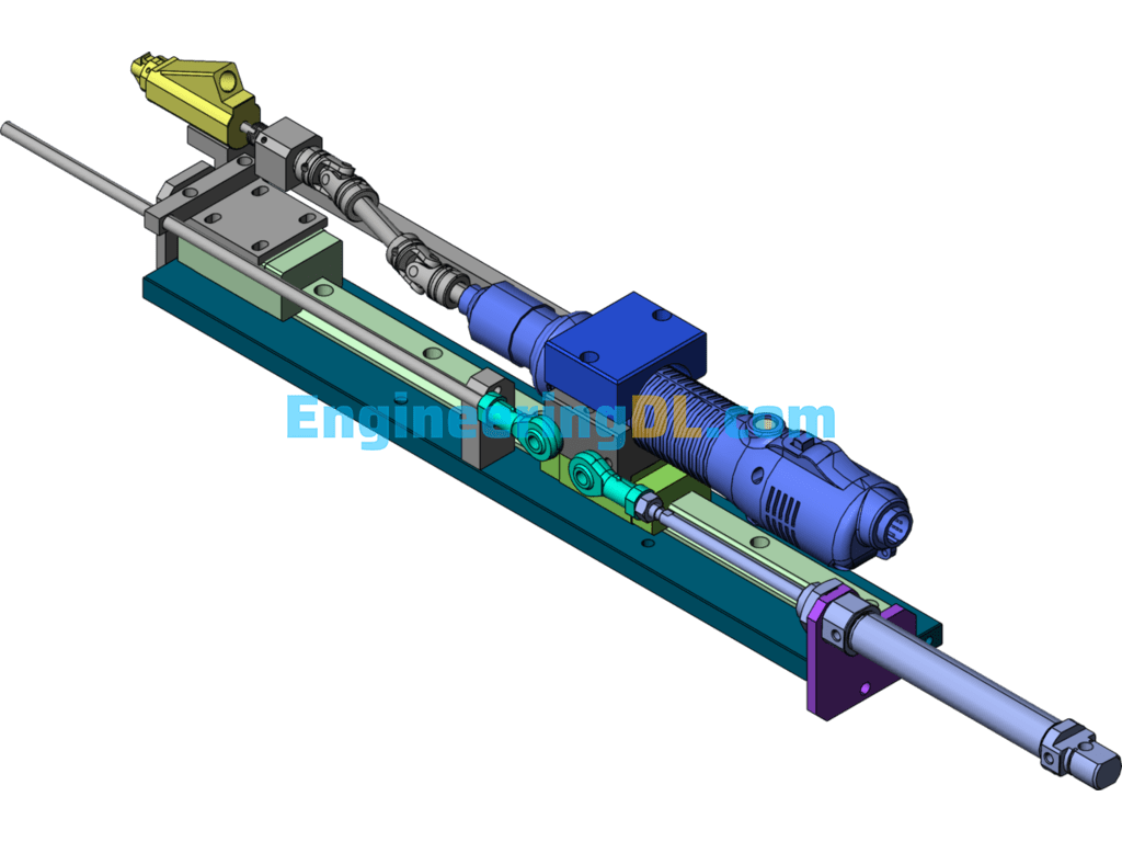 Automatic Nail Feeder Electric Batch Set SolidWorks, 3D Exported Free Download