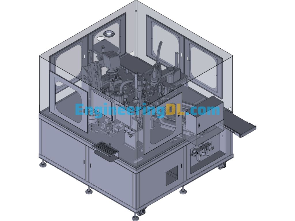 Automatic Laser Welding Machine 3D Exported Free Download