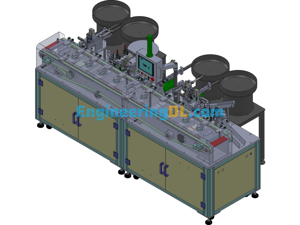 Automatic Skeleton Pinning Machine, Non-Standard Connector Industry Equipment SolidWorks Free Download