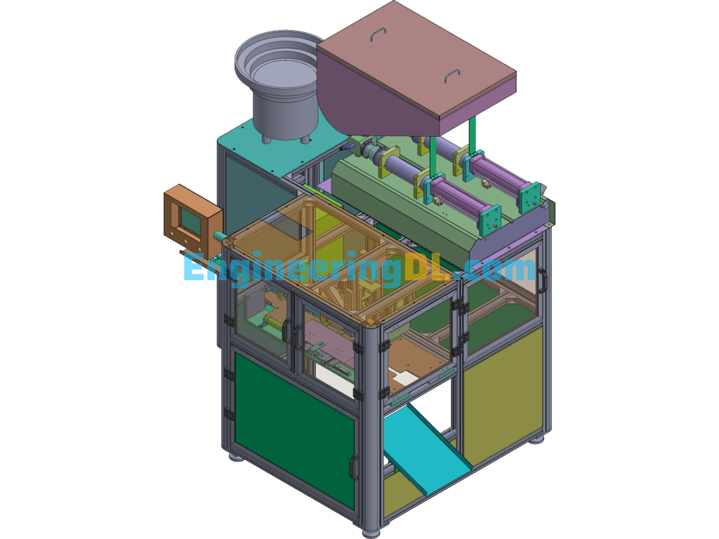 Stand-Up Pouch Filling Machine SolidWorks Free Download