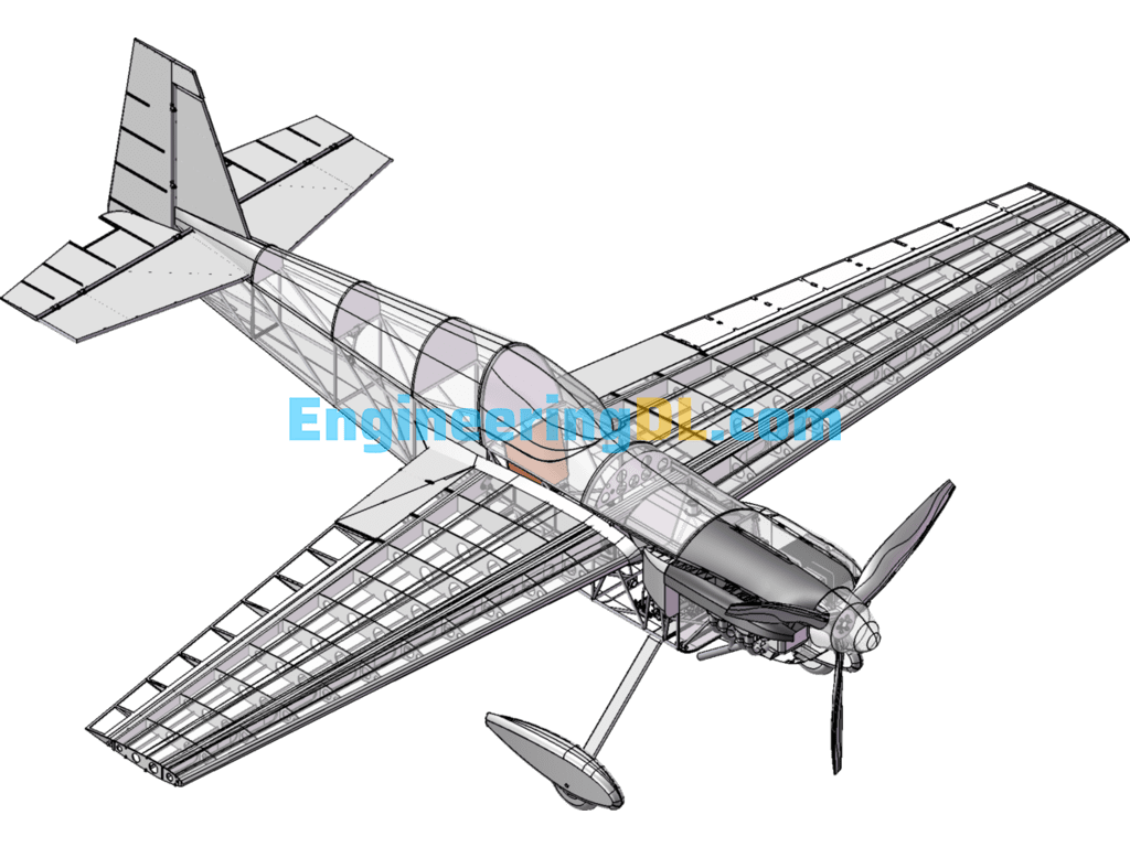Model Airplane SolidWorks Free Download