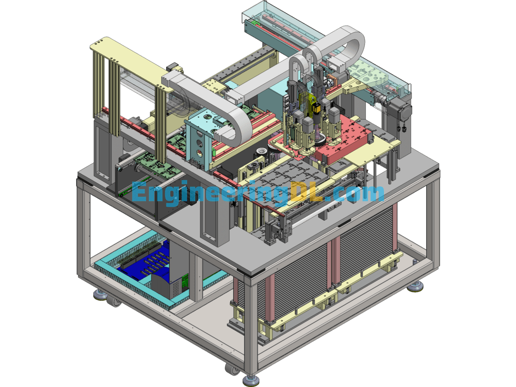 Chip-PCB Board Assembly Machine SolidWorks Free Download