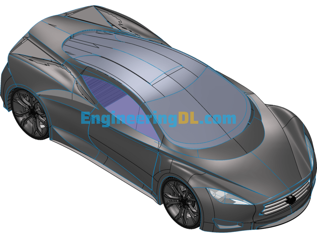 Infiniti Concept Car EmergE. SolidWorks Free Download