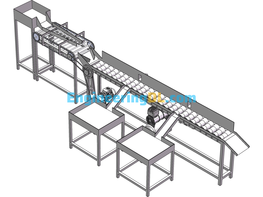 Apple Grading And Screening Equipment SolidWorks, 3D Exported Free Download