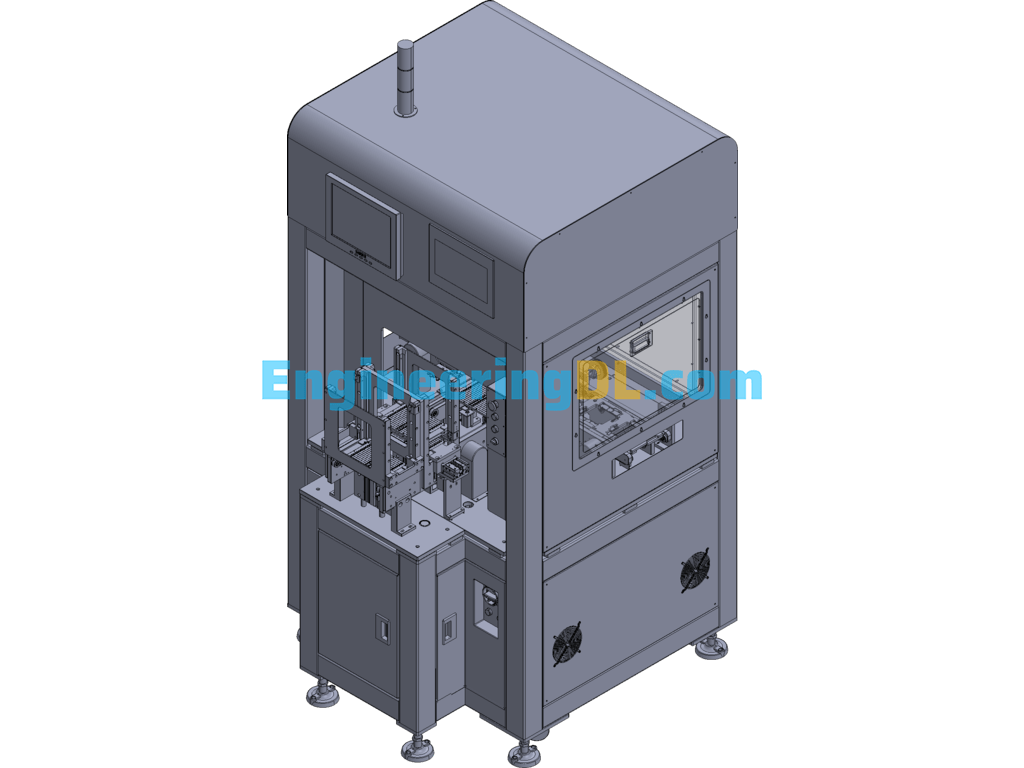 Apple Antenna Assembly Machine 3D Exported Free Download