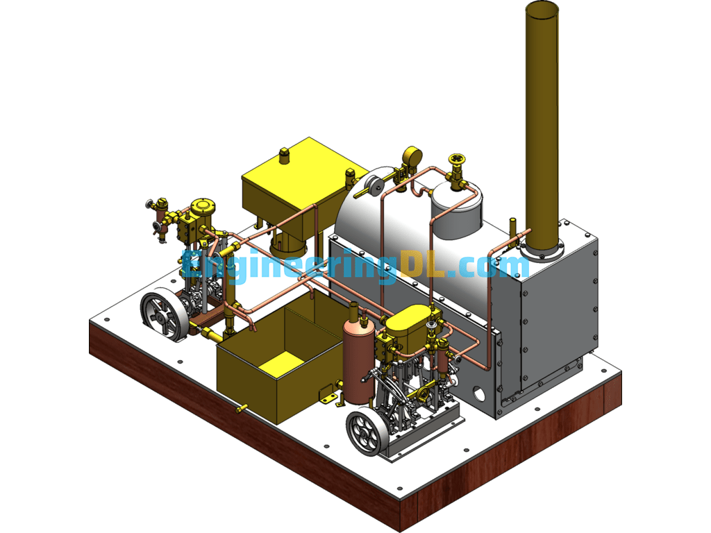 Steam Power Plant 3d Model SolidWorks Free Download