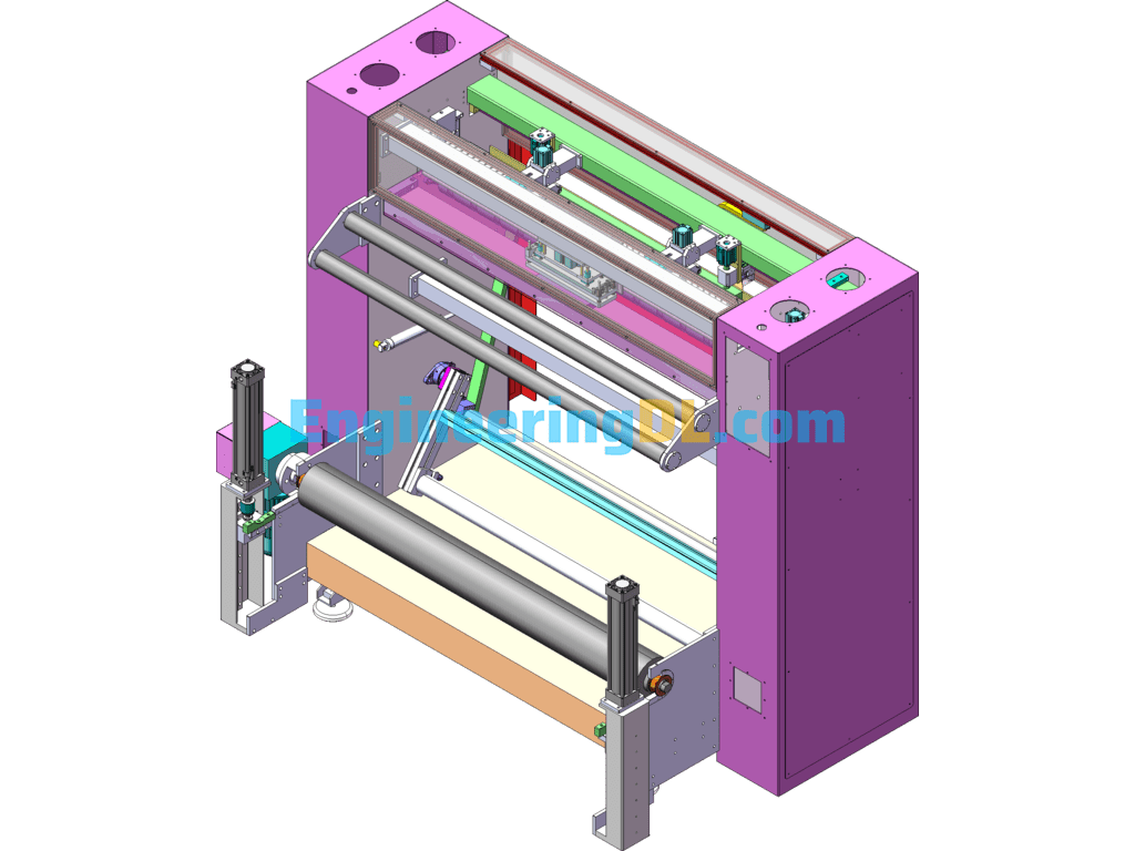 Thin Film Cutting Machine (Mass Production Models, PV Modules) SolidWorks Free Download
