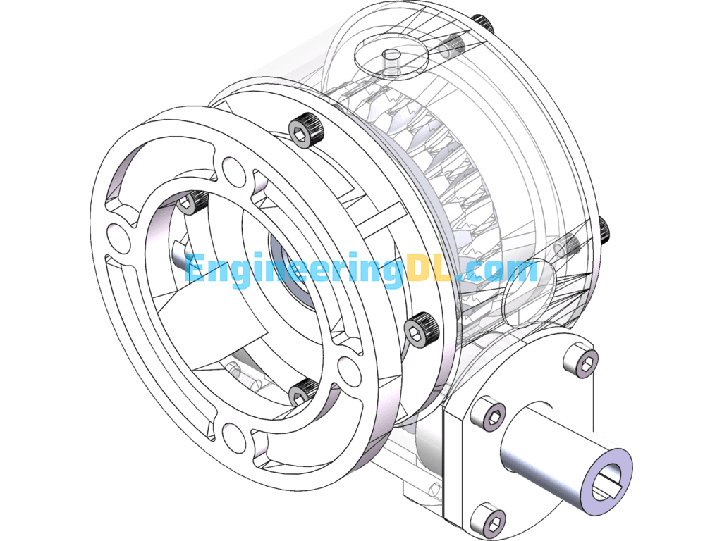 Worm Gear Reducer (Exploded Diagram Motion Animation Simulation Included) SolidWorks, 3D Exported Free Download