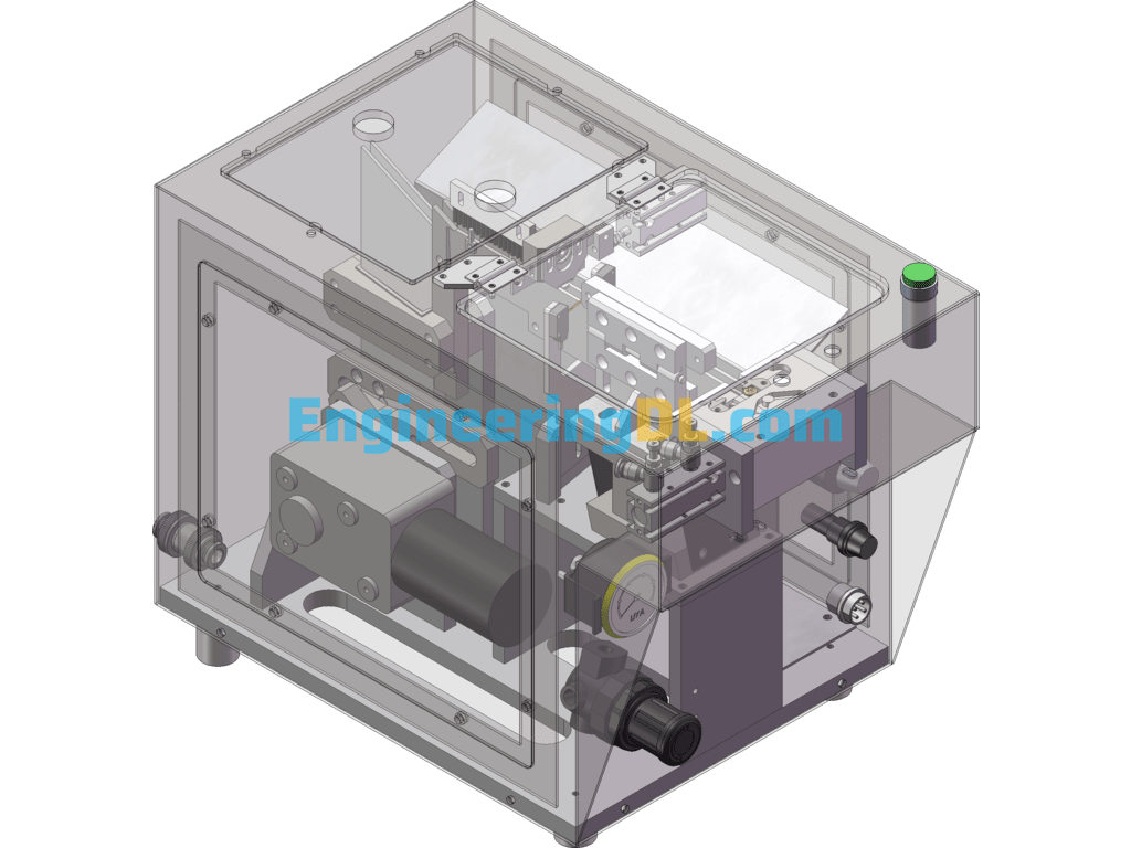 Screw Machine One Out Of Two Feeder SolidWorks, AutoCAD, 3D Exported Free Download