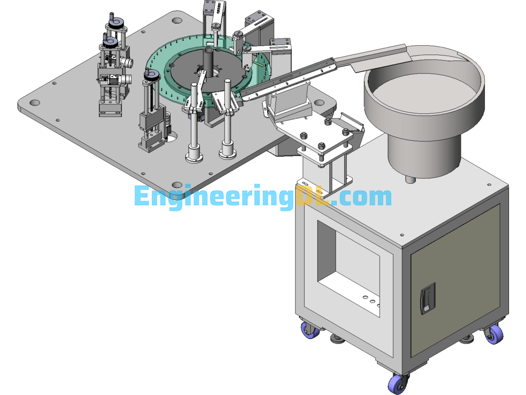 Screw Inspection Machine Optical Screening Machine SolidWorks, 3D Exported Free Download
