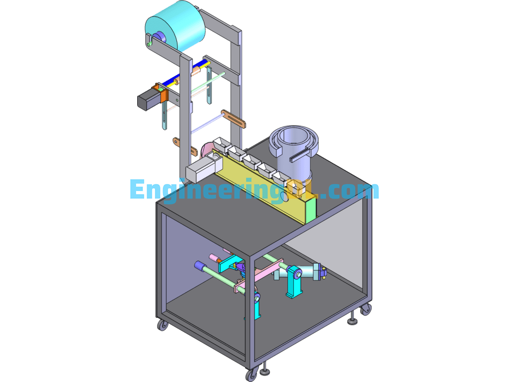 Screw Wrapping Machine (Screw Packing Machine) SolidWorks Free Download