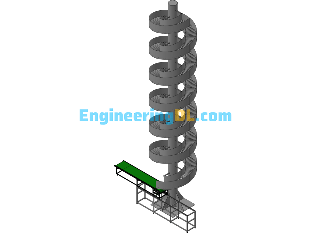 Screw Down Transfer Mechanism 3D Exported Free Download