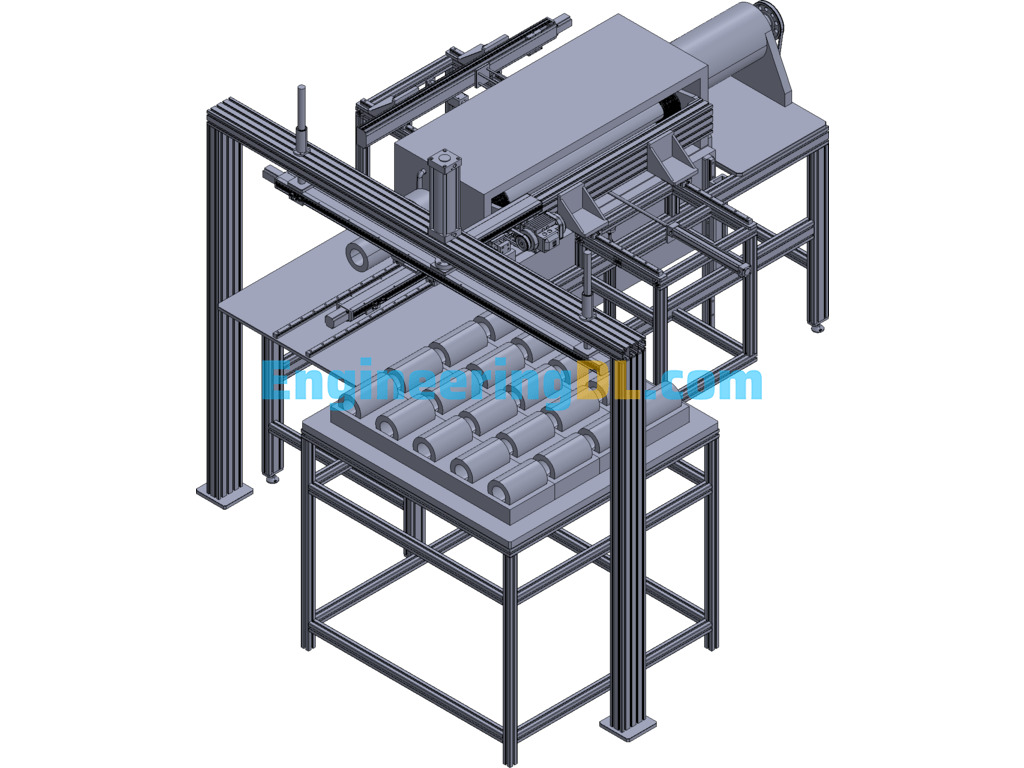 Screw Dissolving Material Automatic Cleaning Machine 3D Exported Free Download