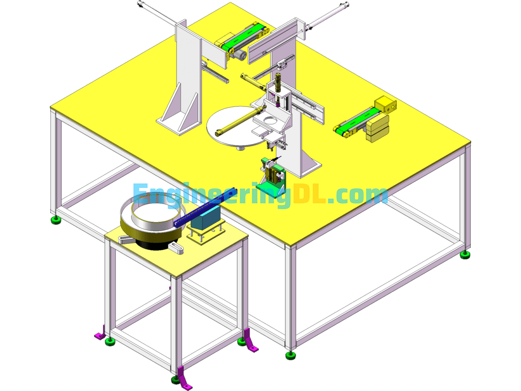 Peristaltic Pump Rotor Assembly Equipment SolidWorks Free Download