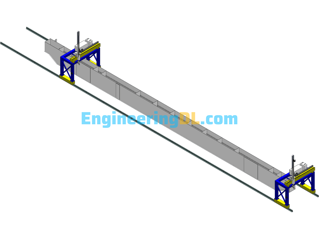 Specialized Welding Machine For Traveling Crane Beam SolidWorks Free Download