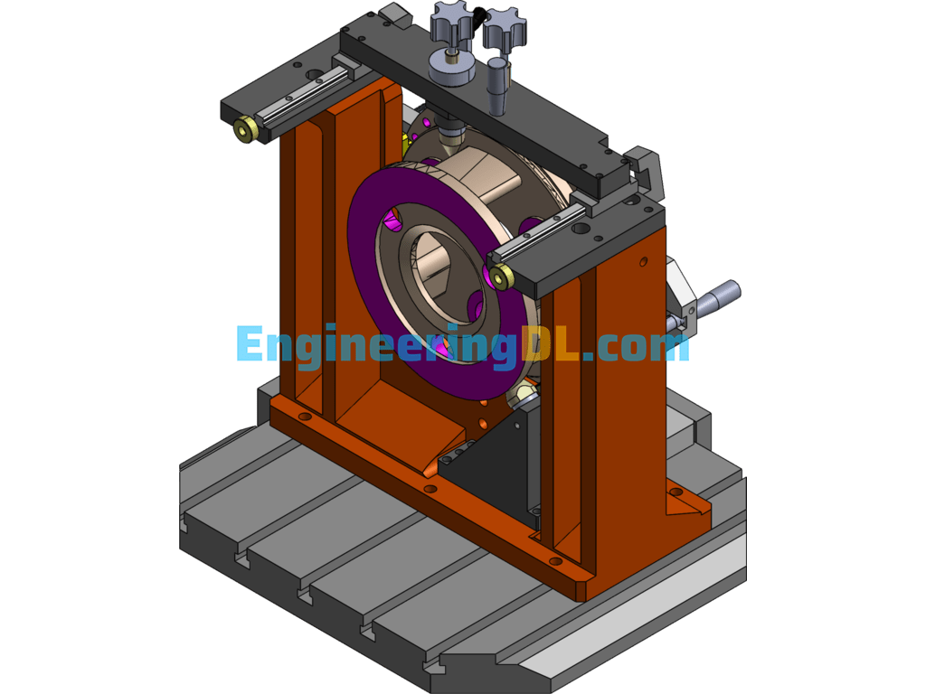 Planetary Wheel Frame Assembly Diagram SolidWorks, 3D Exported Free Download