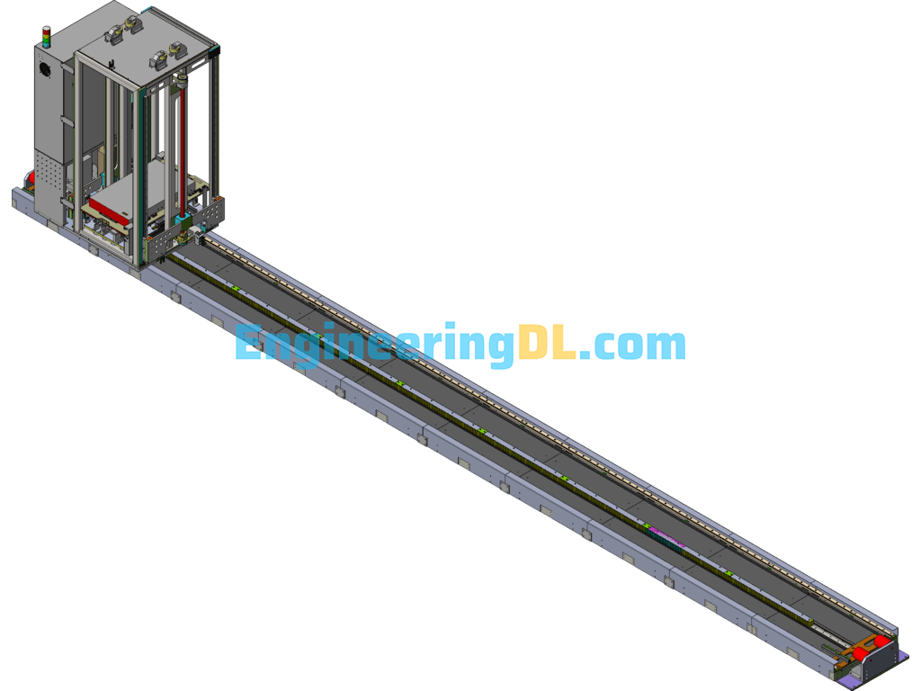 Traveling Stacker SolidWorks, 3D Exported Free Download