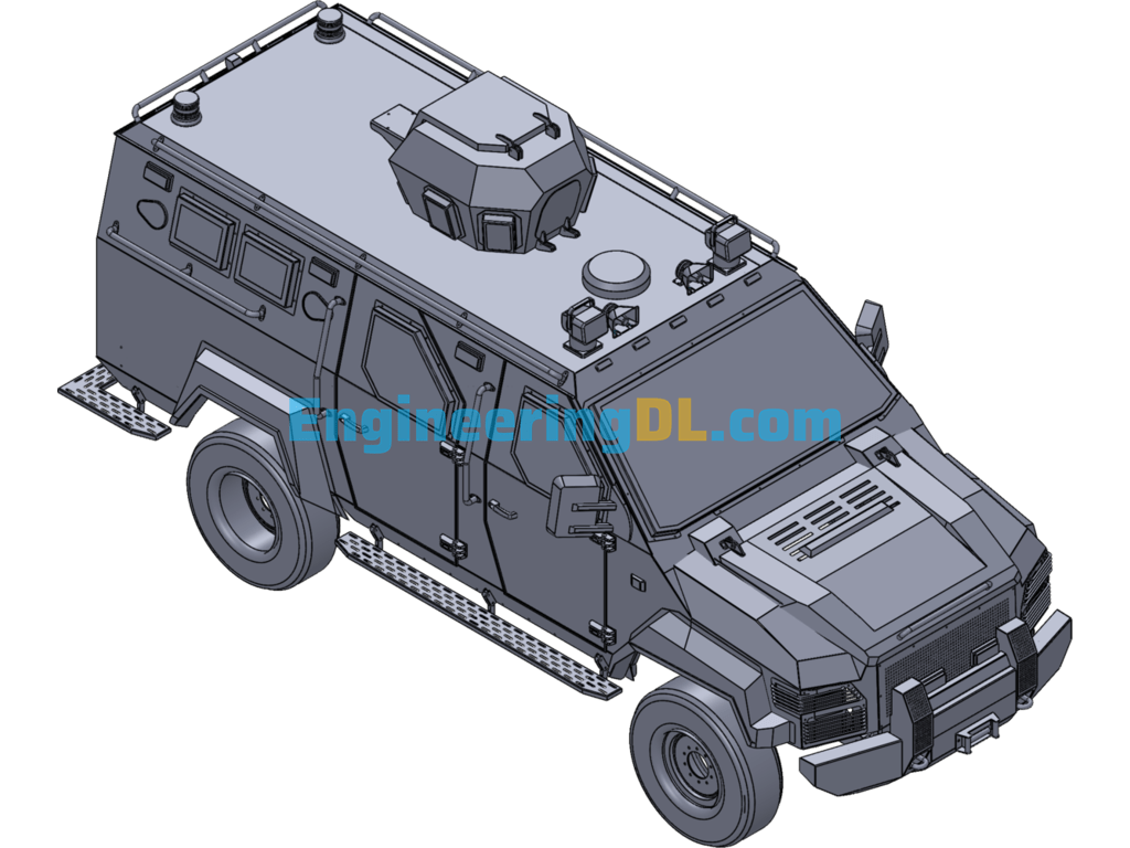 Armored Personnel Carrier SolidWorks Free Download