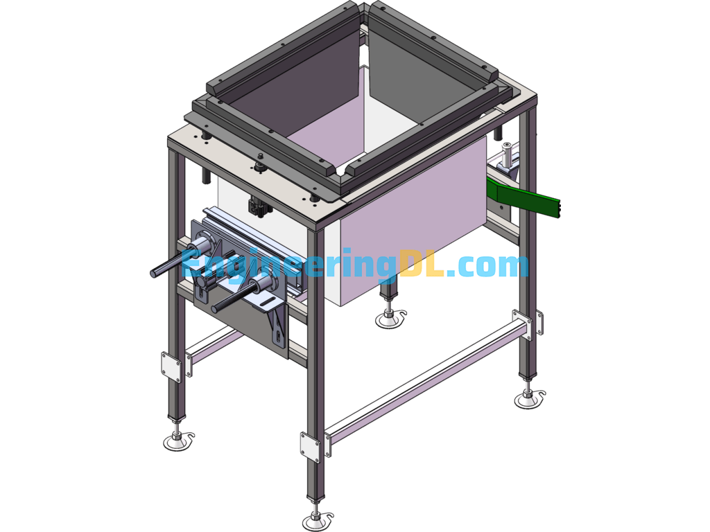 Carton Positioning Mechanism Automatic Carton Support Mechanism SolidWorks Free Download