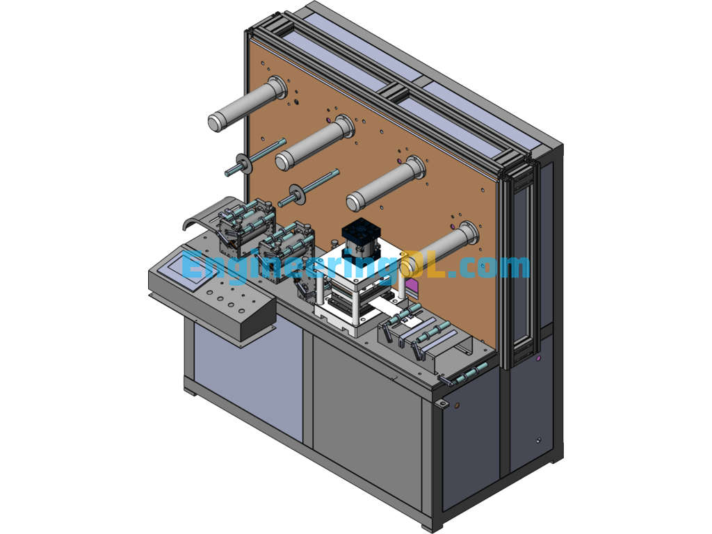 Laminating Machine, Laminating And Punching Machine, Special Equipment For Paper-Board-Laminating SolidWorks Free Download