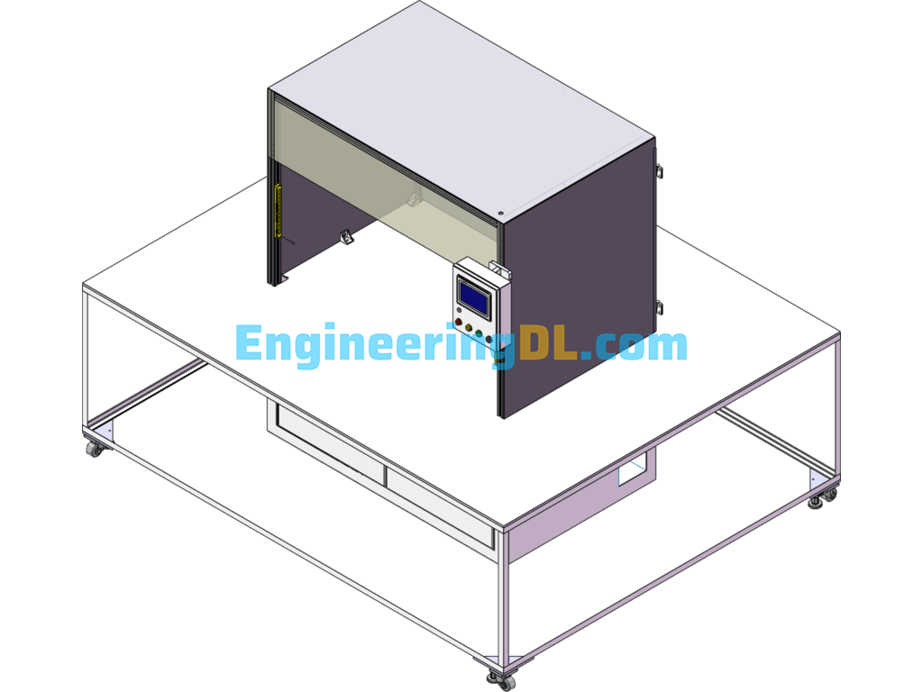 Equipment Case Assembly - Template (Parametric Drive, Editable) SolidWorks Free Download