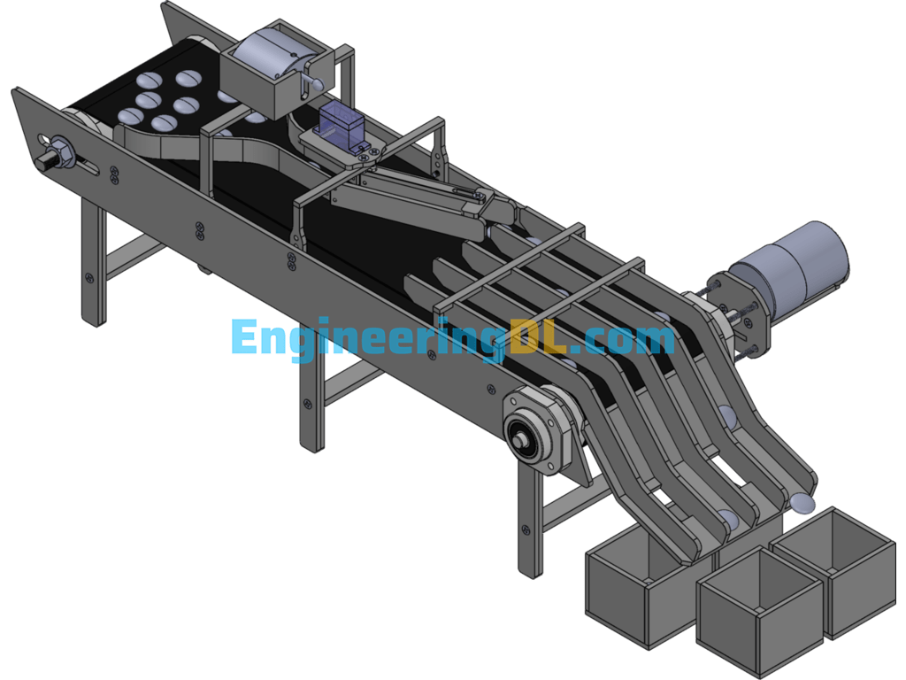 Identify Color Sorting Machines SolidWorks, 3D Exported Free Download