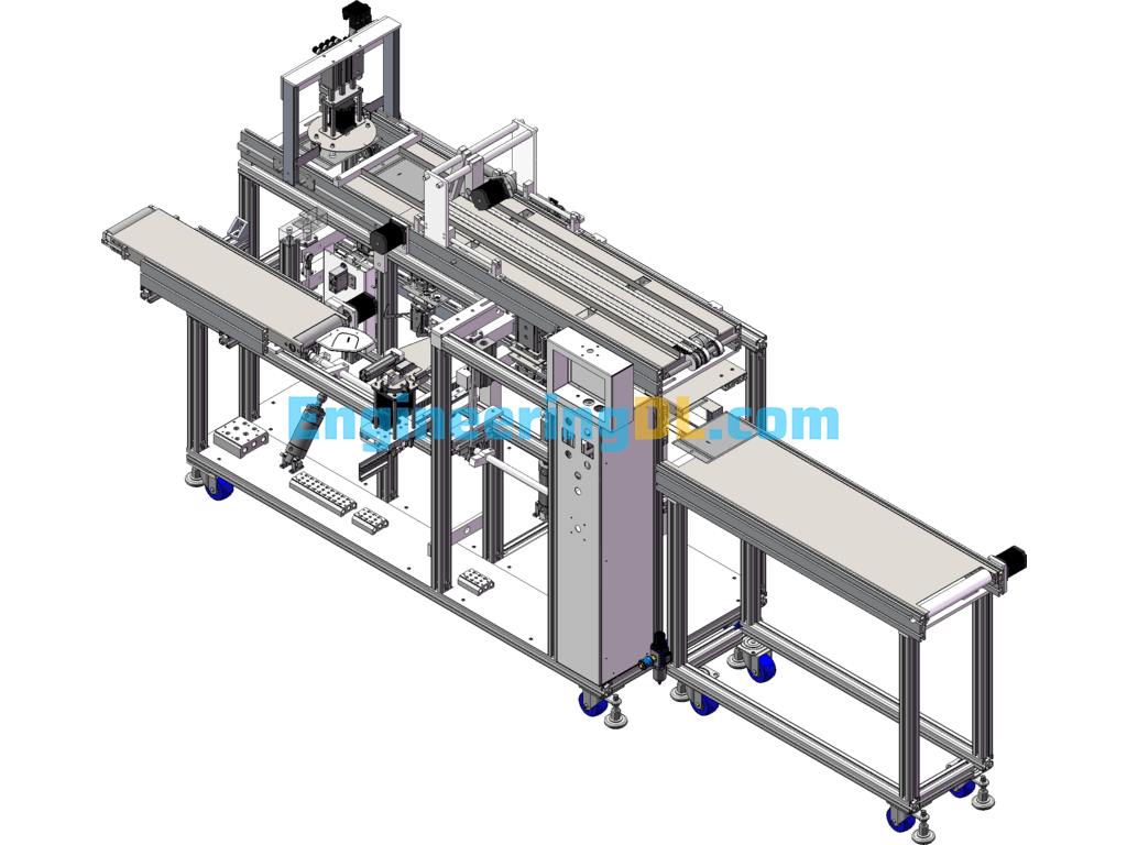 Detailed Design Of Horizontal Reciprocating Mouthpiece Machine (Mouthpiece Packing Machine) SolidWorks, 3D Exported Free Download